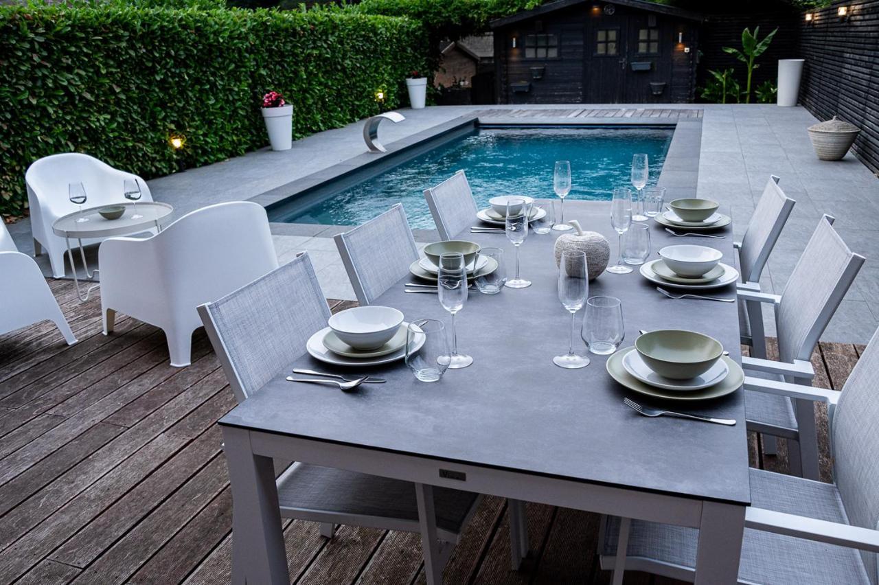 Chez Sabine Et Eric Maison Pour 6 Personnes Avec Piscine Chauffee Andenne 외부 사진